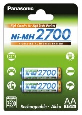 PANASONIC eneloop AA akku (2700mAh) (BK-3HGAE/2BE) 2db Akkuk és töltők - Elem méretű akku és töltő - Akku - 302457
