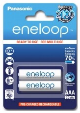 PANASONIC eneloop AAA akku (750mAh) (BK-4MCCE/2BE) 2db Akkuk és töltők - Elem méretű akku és töltő - Akku - 302459