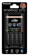 PANASONIC eneloop Pro töltő + 4db 2500 mAh AA (K-KJ55HCD40E) szett Akkuk és töltők - Elem méretű akku és töltő - Szettben - 307908