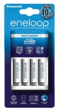 PANASONIC Eneloop KKJ51MCC40E akkutöltő timer + 4xAA 1600 mAh akku Akkuk és töltők - Elem méretű akku és töltő - Töltő - 336610