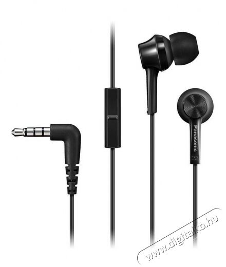 PANASONIC RP-TCM115E-K fülhallgató headset - fekete Audio-Video / Hifi / Multimédia - Fül és Fejhallgatók - Fülhallgató mikrofonnal / headset - 347530