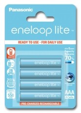 PANASONIC Eneloop lite BK-4LCCE/4BE akkumulátor  Akkuk és töltők - Elem méretű akku és töltő - Akku - 336533