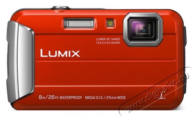 PANASONIC DMC-FT30 (DMC-FT30EP-R) - piros Fényképezőgép / kamera - Kompakt fényképezőgép - Kaland és vízálló fényképezőgép - 285863