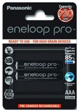 PANASONIC Eneloop PRO BK4HCDE-2BE 930mAh 2xAAA akkucsomag Akkuk és töltők - Elem méretű akku és töltő - Akku - 310190