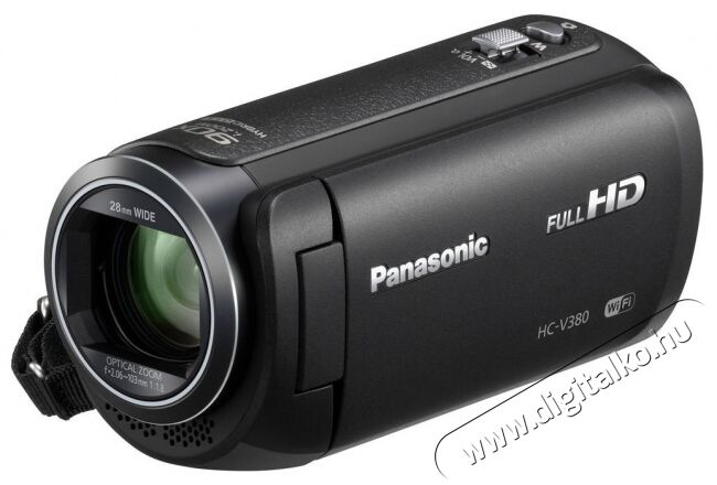 PANASONIC HC-V380 (HC-V380EP-K) videokamera - fekete Fényképezőgép / kamera - Memóriakártyás videokamera - Kompakt - 298348