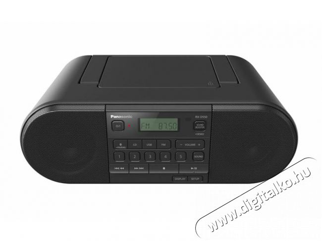 PANASONIC RX-D550 rádió - fekete Audio-Video / Hifi / Multimédia - Rádió / órás rádió - Hordozható, zseb-, táska rádió - 377829
