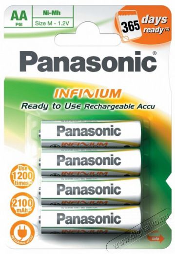 PANASONIC Infinium 2100 mAh AA akku - 4db/bl Akkuk és töltők - Elem méretű akku és töltő - Akku - 250267