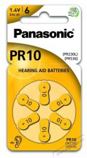PANASONIC PR-230(10)/6LB PR10 cink-levegő hallókészülék elem 6 db/csomag Akkuk és töltők - Elem - 464170