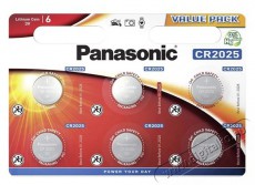 PANASONIC CR2025 3V lítium gombelem 6db/csomag Akkuk és töltők - Elem - 462796