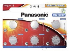 PANASONIC CR2032 3V lítium gombelem 6db/csomag Akkuk és töltők - Elem - 462800