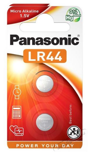 PANASONIC LR-44EL/2B LR44 elem 1 db Akkuk és töltők - Elem - 462812