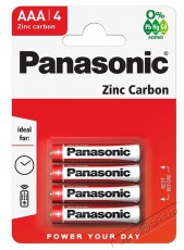 PANASONIC RedZinc R03RZ/4BP AAA/mikro cink-mangán tartós elem 4 db/csomag Akkuk és töltők - Elem - 464019