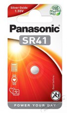 PANASONIC SR-41 1,55V ezüst-oxid gombelem 1db/csomag Akkuk és töltők - Elem - 464023