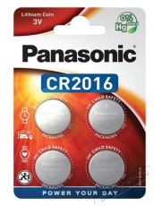 PANASONIC CR2016 3V lítium gombelem 4db/csomag Akkuk és töltők - Elem - 462790