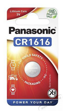 PANASONIC CR1616 3V lítium gombelem 1db/csomag Akkuk és töltők - Elem - 462845
