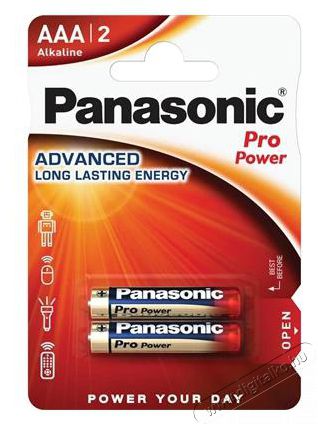 PANASONIC LR03PPG/2BP 1,5V AAA/mikro tartós alkáli elem 2 db/csomag Akkuk és töltők - Elem - 464037