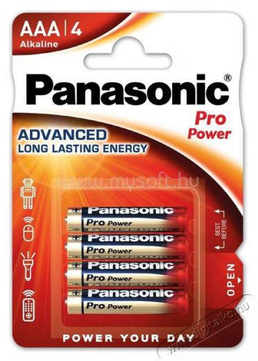 PANASONIC LR03PPG/4BP 1,5V AAA/mikro tartós alkáli elem 4 db/csomag Akkuk és töltők - Elem - 464038