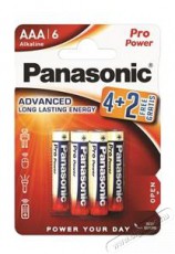 PANASONIC LR03PPG/6BP 4+2F 1,5V AAA/mikro tartós alkáli elem 6 db/csomag Akkuk és töltők - Elem - 464039