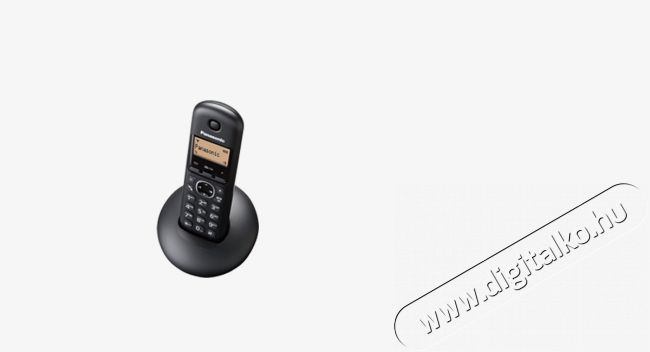 PANASONIC KX-TGE110HGB fekete dect telefon Mobil / Kommunik&aacute;ci&oacute; / Smart - DECT / cordless telefon - 454804