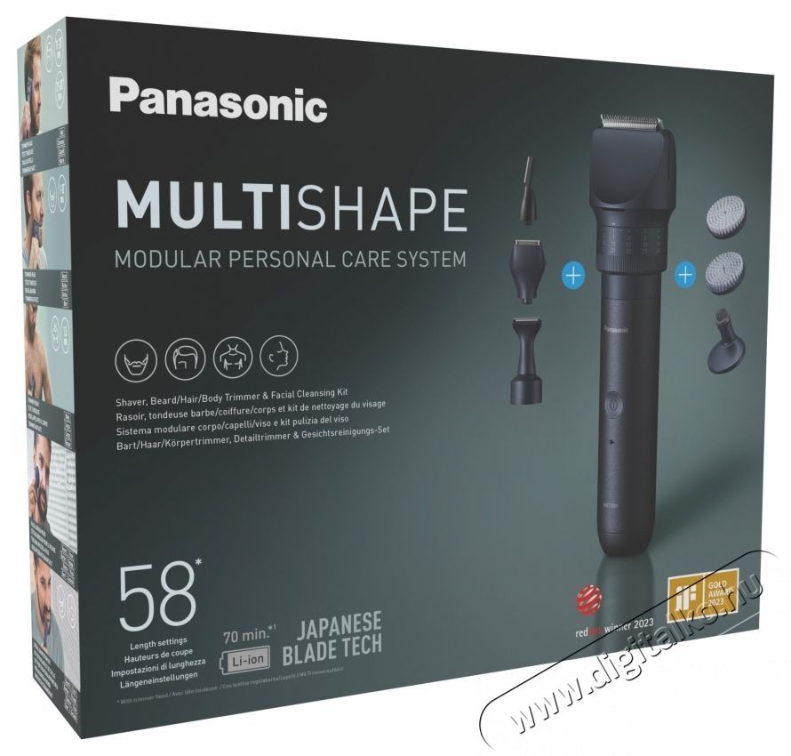 PANASONIC MultiShape XSHAPE TRIM szak&aacute;ll-/arcv&aacute;g&oacute; &eacute;s &aacute;pol&oacute; csomag &eacute;s arctiszt&iacute;t&oacute; kef&eacute;k Sz&eacute;ps&eacute;g&aacute;pol&aacute;s / Eg&eacute;szs&eacute;g - Szőrtelen&iacute;tő / borotva - F&eacute;rfi borotva - 537188