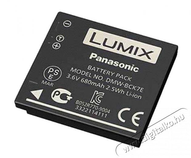 PANASONIC DMW-BCK7 FT30 fényképezőgép akkumulátor - 680mAh Akkuk és töltők - Li-ion akkumulátor és töltő (gyári) - Akku - 368012