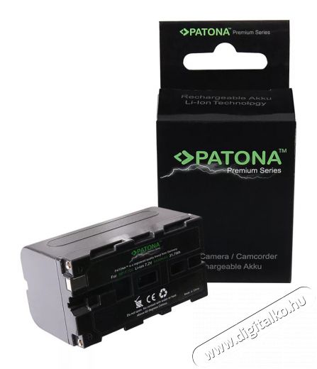 Patona NP-F550 /F330/F530/F750/F930 Sony premium akku Akkuk és töltők - Li-ion akkumulátor és töltő (utángyártott) - Akku - 377657