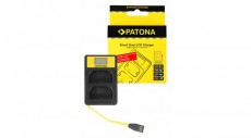 Patona LP-E6 LCD DUAL GYORS TÖLTŐ USB C -KÁBEL Akkuk és töltők - Li-ion akkumulátor és töltő (utángyártott) - Töltő - 475448