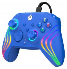 PDP 049-024-BL Afterglow Wave Xbox Series X|S/Xbox One/PC RGB LED kék vezetékes kontroller Iroda és számítástechnika - Játék konzol - Kontroller - 500131