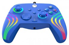 PDP 049-024-BL Afterglow Wave Xbox Series X|S/Xbox One/PC RGB LED kék vezetékes kontroller Iroda és számítástechnika - Játék konzol - Kontroller - 500131