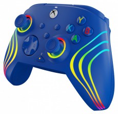 PDP 049-024-BL Afterglow Wave Xbox Series X|S/Xbox One/PC RGB LED kék vezetékes kontroller Iroda és számítástechnika - Játék konzol - Kontroller - 500131