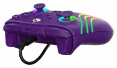 PDP 049-024-PR Afterglow Wave Xbox Series X|S/Xbox One/PC RGB LED lila vezetékes kontroller Iroda és számítástechnika - Játék konzol - Kontroller - 500132