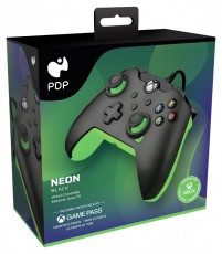 PDP 049-012-GG Xbox Series X|S/Xbox One/PC vezetékes neon fekete kontroller Iroda és számítástechnika - Játék konzol - Kontroller - 500222