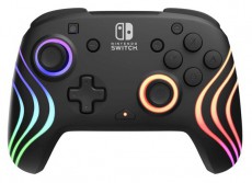 PDP 500-252-BK Afterglow Wave Nintendo Switch/Lite/OLED/Switch 2 RGB LED Lighting fekete vezeték nélküli kontroller Iroda és számítástechnika - Játék konzol - Kontroller - 507709