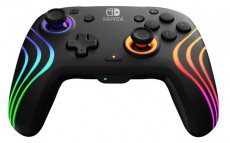 PDP 500-252-BK Afterglow Wave Nintendo Switch/Lite/OLED/Switch 2 RGB LED Lighting fekete vezeték nélküli kontroller Iroda és számítástechnika - Játék konzol - Kontroller - 507709