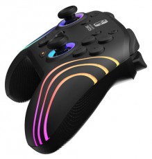 PDP 500-252-BK Afterglow Wave Nintendo Switch/Lite/OLED/Switch 2 RGB LED Lighting fekete vezeték nélküli kontroller Iroda és számítástechnika - Játék konzol - Kontroller - 507709