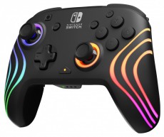PDP 500-252-BK Afterglow Wave Nintendo Switch/Lite/OLED/Switch 2 RGB LED Lighting fekete vezeték nélküli kontroller Iroda és számítástechnika - Játék konzol - Kontroller - 507709