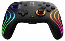PDP 500-252-BK Afterglow Wave Nintendo Switch/Lite/OLED/Switch 2 RGB LED Lighting fekete vezeték nélküli kontroller Iroda és számítástechnika - Játék konzol - Kontroller - 507709
