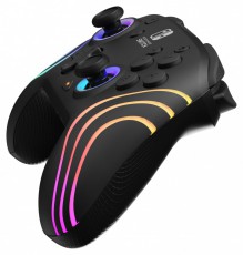 PDP 500-252-BK Afterglow Wave Nintendo Switch/Lite/OLED/Switch 2 RGB LED Lighting fekete vezeték nélküli kontroller Iroda és számítástechnika - Játék konzol - Kontroller - 507709