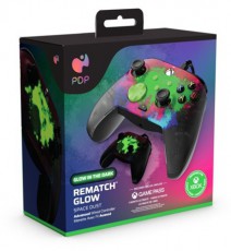 PDP 049-023-SPDT Rematch Glow Adevanced Xbox Series X|S/Xbox One/PC Space Dust Glow in the Dark vezetékes kontroller Iroda és számítástechnika - Játék konzol - Kontroller - 508855