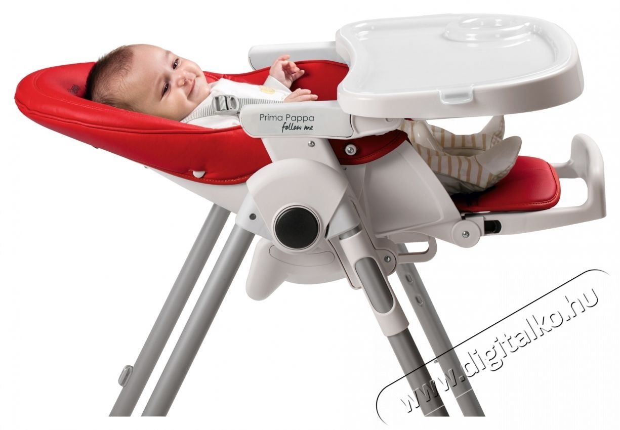 Peg Perego Prima Pappa Zero Follow Me etetősz&eacute;k, piros Sz&eacute;ps&eacute;g&aacute;pol&aacute;s / Eg&eacute;szs&eacute;g - Baba mama term&eacute;k - Cumis&uuml;veg / cumi / etet&eacute;s kieg&eacute;sz&iacute;tő - 533678