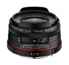 Pentax 15mm f/4 HD DA ED AL Limited - fekete Fotó-Videó kiegészítők - Objektív - Fix fókuszú objektív - 273474