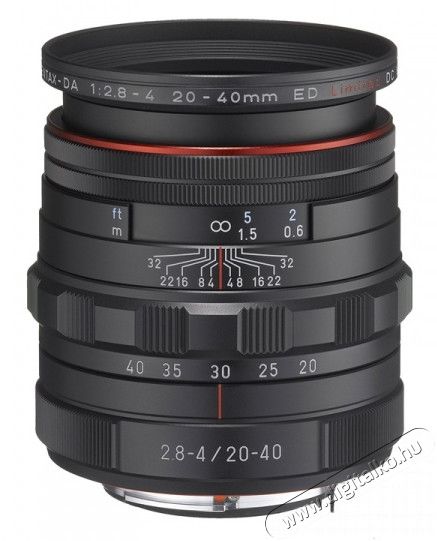 Pentax 20-40mm f/2,8-4 HD DA ED Limited DC WR - fekete Fotó-Videó kiegészítők - Objektív - Zoom objektív - 275376