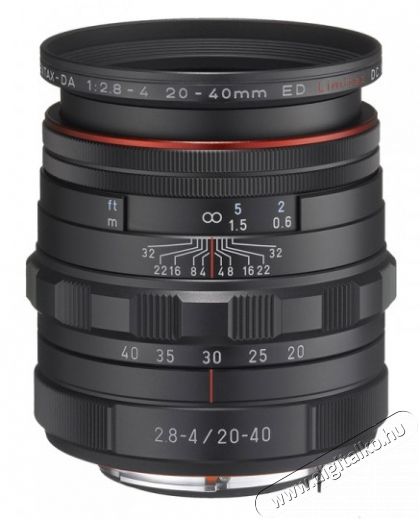 Pentax 20-40mm f/2,8-4 HD DA ED Limited DC WR - fekete Fotó-Videó kiegészítők - Objektív - Zoom objektív - 275376