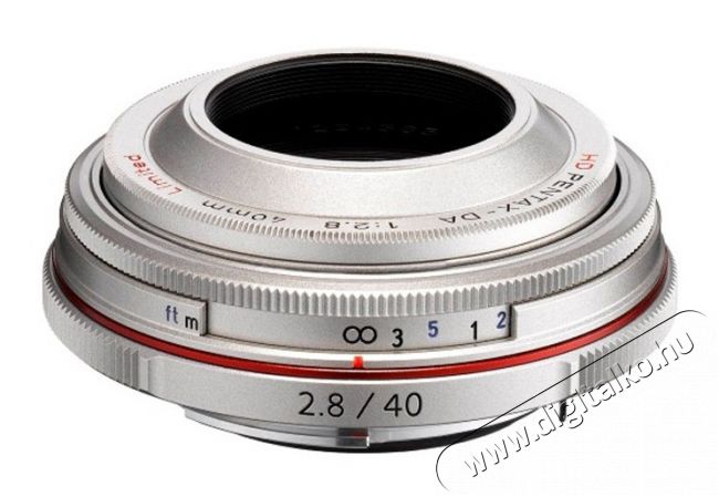 Pentax 40mm f/2,8 - ezüst Fotó-Videó kiegészítők - Objektív - Fix fókuszú objektív - 273479