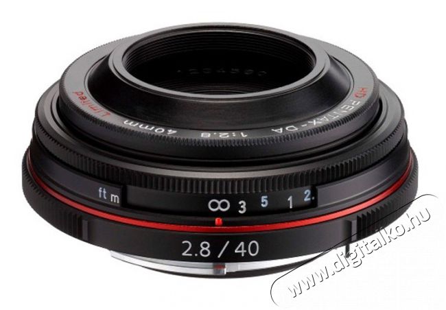 Pentax 40mm f/2,8 - fekete Fotó-Videó kiegészítők - Objektív - Fix fókuszú objektív - 273478