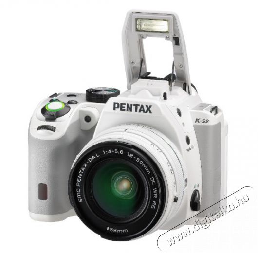Pentax K-S2 + DAL 18-50mm WR Kit - fehér Fényképezőgép / kamera - DSLR tükörreflexes fényképezőgép - 286749