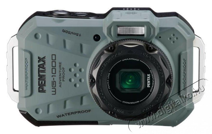 Pentax WG-1000 Olive F&eacute;nyk&eacute;pezőg&eacute;p / kamera - Kompakt f&eacute;nyk&eacute;pezőg&eacute;p - Norm&aacute;l tud&aacute;s&uacute; kompakt - 520132