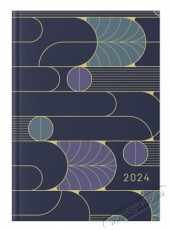 PERIOD DELUXE 2024-es A5 napi beosztású Black&Gold papír határidőnapló Iroda és számítástechnika - Számológép - Irodai - 498409