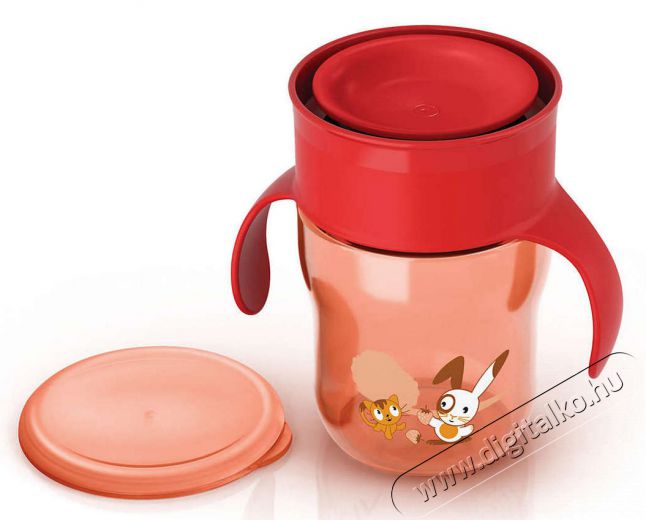 PHILIPS SCF782/00 260ml Első ivópohár - zöld és piros Szépségápolás / Egészség - Baba mama termék - Cumisüveg / cumi / etetés kiegészítő - 336797