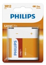 PHILIPS 3R12L1B LongLife elem Akkuk és töltők - Elem - 301138